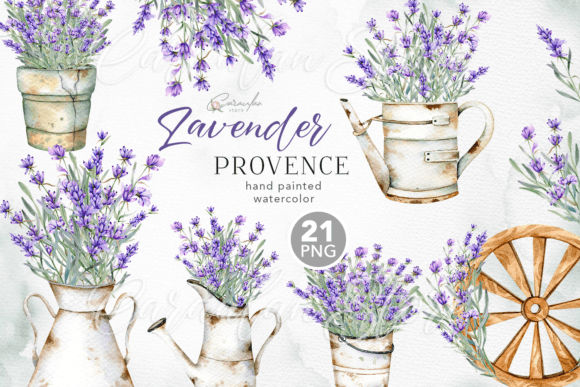Download Lavender Watercolor Clipart, Provence - Lavender watercolor Collection
